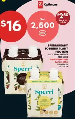Real Canadian Superstore SPERRI READY TO DRINK PLANT PROTEIN offer