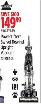 Canadian Tire Bissell PowerLifter Swivel Rewind Upright Vacuum offer