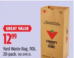Canadian Tire Yard Waste Bag, 110L offer