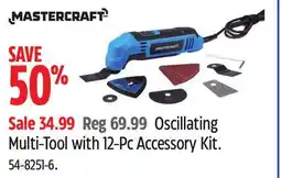 Canadian Tire MASTERCRAFT Oscillating Multi-Tool with 12-Pc Accessory Kit offer