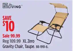 Canadian Tire XL Zero Gravity Chair offer