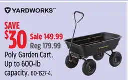 Canadian Tire Yardworks Poly Garden Cart offer