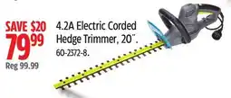 Canadian Tire Yardworks 4.2A Electric Corded Hedge Trimmer, 20 offer