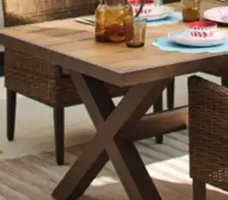 Canadian Tire Canvas Okanagan Aluminum Dining Table with ToughTop Wood-Look Tabletop offer