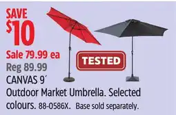 Canadian Tire CANVAS 9´ Outdoor Market Umbrella offer