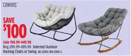 Canadian Tire Selected Outdoor Rocking Chairs or Swing offer