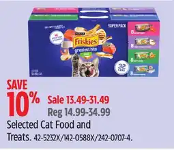 Canadian Tire Purina Selected Cat Food and Treats offer