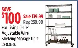 Canadian Tire For Living 6-Tier Adjustable Wire Shelving Storage Uni offer