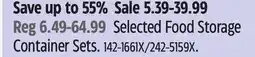 Canadian Tire Selected Food Storage Container Sets offer
