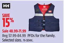 Canadian Tire PFDs for the Family offer