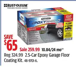 Canadian Tire 2.5-Car Epoxy Garage Floor Coating Kit offer