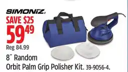 Canadian Tire 8 Random Orbit Palm Grip Polisher Kit offer