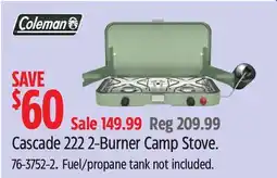 Canadian Tire Coleman Cascade 222 2-Burner Camp Stove offer