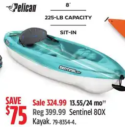 Canadian Tire Sentinel 80X Kayak offer
