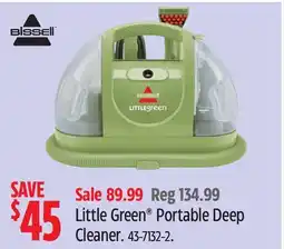 Canadian Tire Little Green Portable Deep Cleaner offer