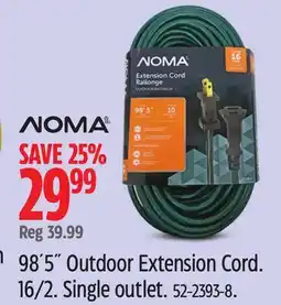 Canadian Tire 98' 5 Outdoor Extension Cord offer