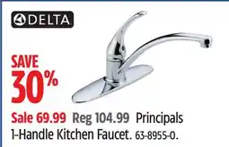 Canadian Tire DELTA Principals 1-Handle Kitchen Faucet offer
