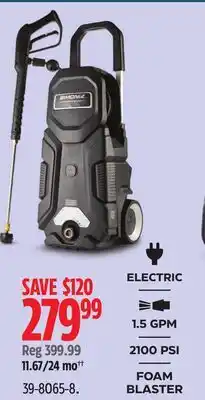 Canadian Tire ELECTRIC 1.5 GPM 2100 PSI FOAM BLASTER offer