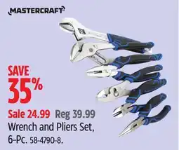 Canadian Tire MASTERCRAFT Wrench and Pliers Set offer