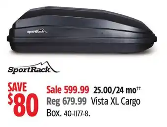 Canadian Tire Vista XL Cargo Box offer