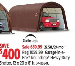 Canadian Tire Garage-in-a-Box RoundTop Heavy-Duty Shelter offer