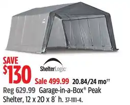 Canadian Tire ShelterLogic Garage-in-a-Box Peak Shelter offer