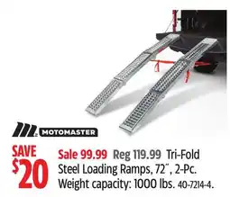 Canadian Tire Tri-Fold Steel Loading Ramps, 72˝, 2-Pc offer