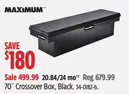 Canadian Tire 70 Crossover Box, Black offer