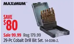 Canadian Tire MAXIMUM 29-Pc Cobalt Drill Bit Set offer