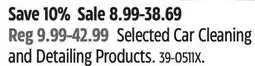 Canadian Tire Selected Car Cleaning and Detailing Products offer