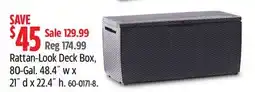 Canadian Tire Rattan-Look Deck Box offer