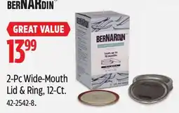 Canadian Tire BERNARDIN 2-Pc Wide-Mouth Lid & Ring, 12-Ct offer