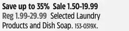 Canadian Tire Selected Laundry Products and Dish Soap offer