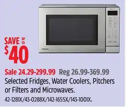 Canadian Tire Selected Fridges, Water Coolers, Pitchers or Filters and Microwaves offer