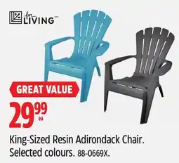 Canadian Tire King-Sized Resin Adirondack Chair offer