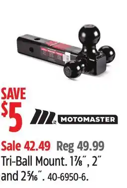 Canadian Tire Tri-Ball Mount. 1⅛ offer