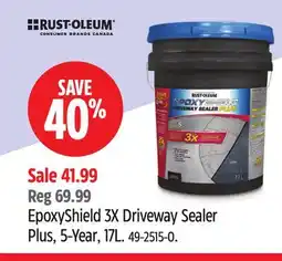 Canadian Tire EpoxyShield 3X Driveway Sealer Plus offer