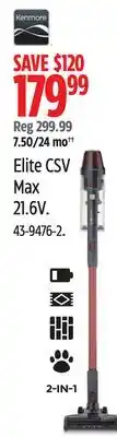 Canadian Tire Kenmore Elite CSV Max 21.6V offer
