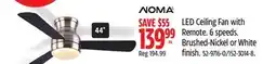 Canadian Tire LED Ceiling Fan with Remote, 6 speeds offer