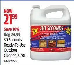 Canadian Tire 30 Seconds Ready-To-Use Outdoor Cleaner offer
