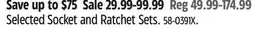 Canadian Tire Selected Socket and Ratchet Sets offer