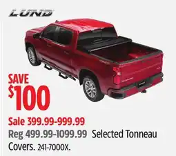 Canadian Tire Selected LUND Tonneau Covers offer
