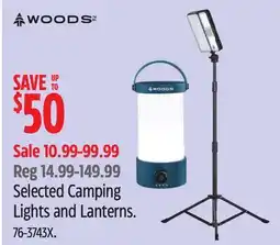 Canadian Tire WOODS Selected Camping Lights and Lanterns offer