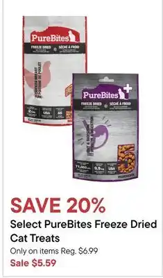 Petvalu Select PureBites Freeze Dried Cat Treats offer
