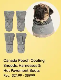 Petvalu Canada Pooch Cooling Snoods, Harnesses & Hot Pavement Boots offer