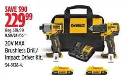 Canadian Tire 20V MAX Brushless Drill/Impact Driver Kit offer