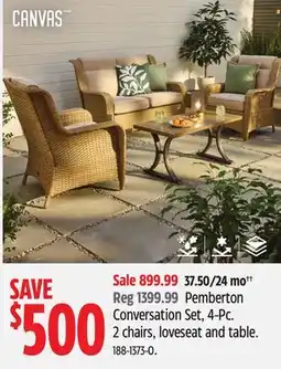 Canadian Tire CANVAS Pemberton Conversation Set offer