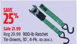 Canadian Tire 900-lb Ratchet Tie-Downs offer