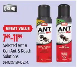 Canadian Tire Selected ORTHO Ant B Gon Ant & Roach Solutions offer