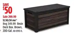 Canadian Tire Keter Resin Deck Box offer